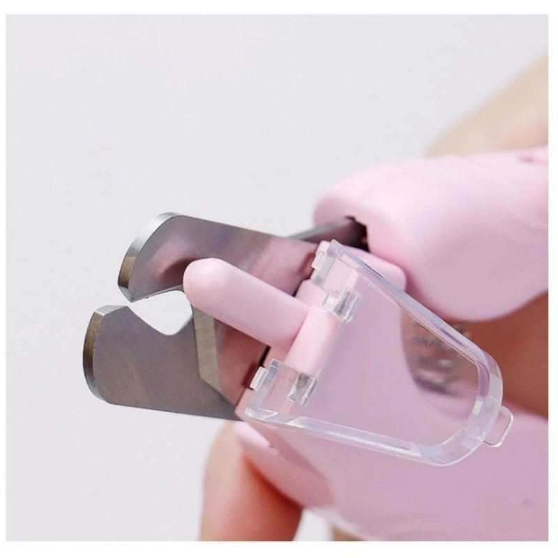 White Pet Nail Trimmer Dog Nail Clippers With Light 2 In 1 Nail Clipper And Grinder - Image 3