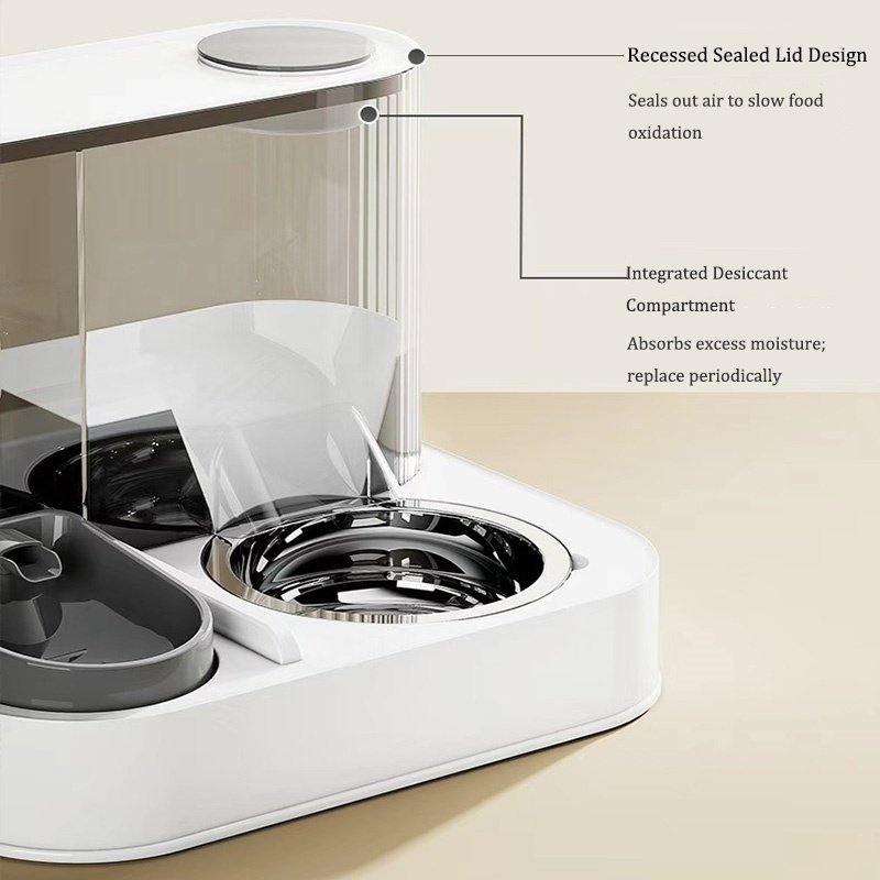 2 In 1 Automatic Cat Feeder Water Dispenser Dry Wet Pet Dog Puppy Food Dispenser - Image 9