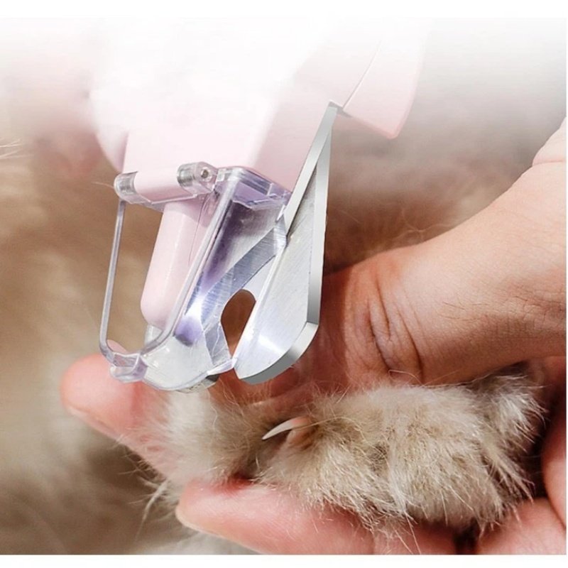 White Pet Nail Trimmer Dog Nail Clippers With Light 2 In 1 Nail Clipper And Grinder - Image 10